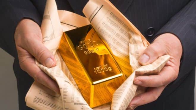 Seven Gold Bars Found in a Bin