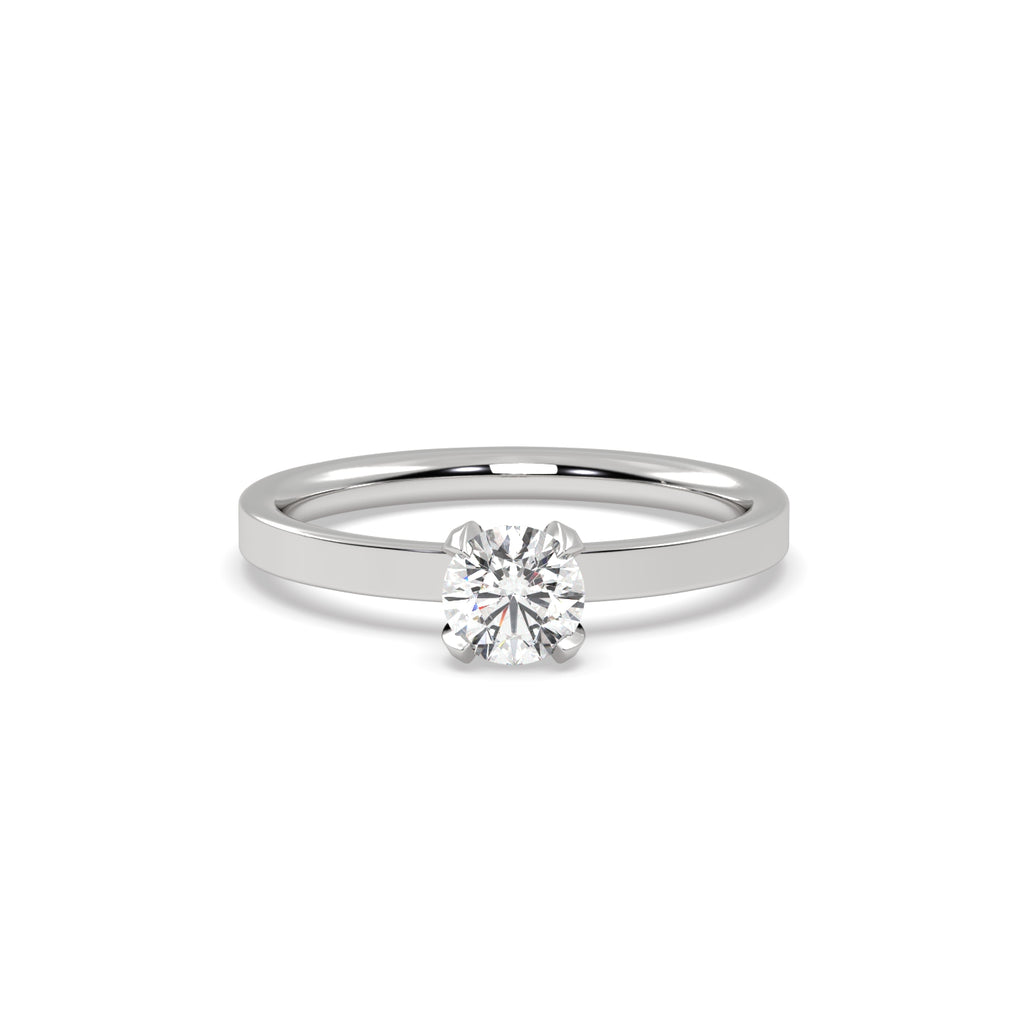 0.50ct Round Diamond Engagement Ring in Platinum