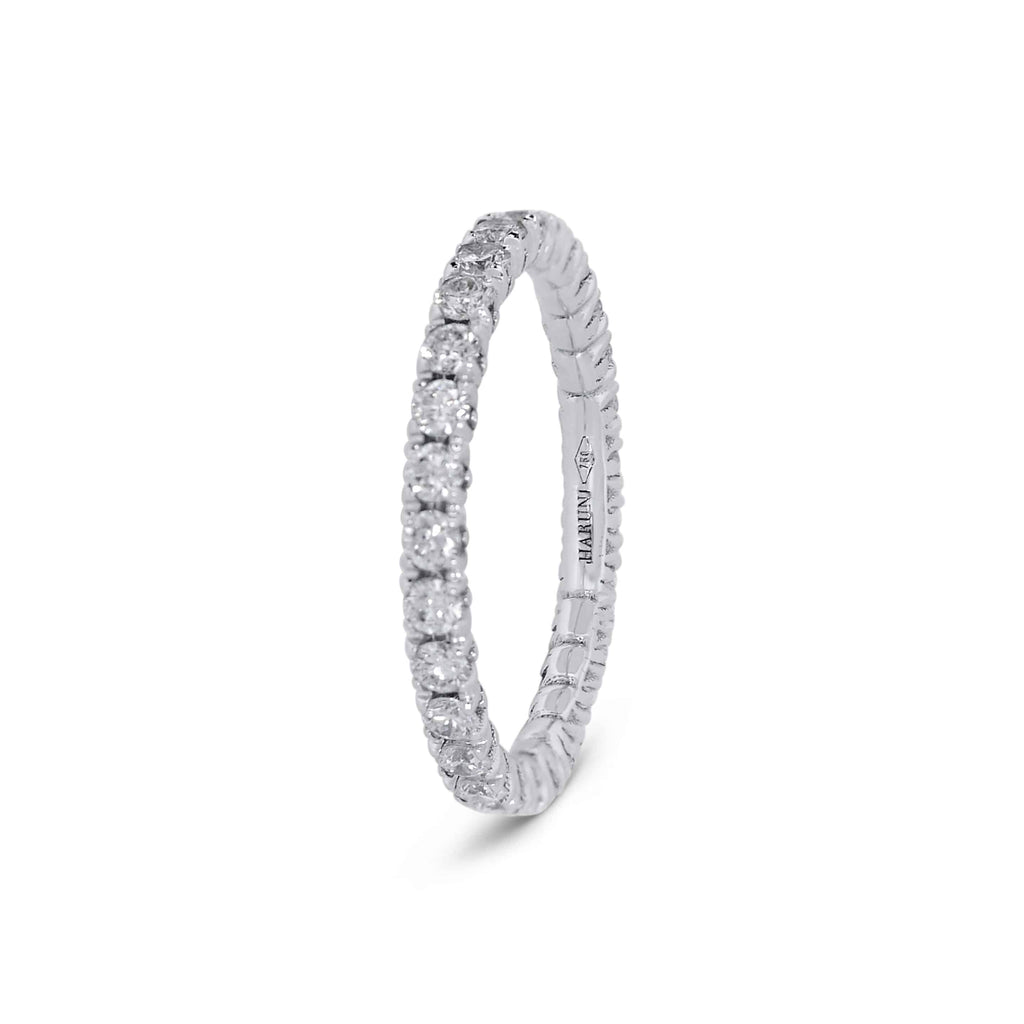Eternity Ring: Diamond Eternity Band in 18k White Gold